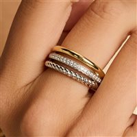 Ringe Ti Sento Milano Dame in Silber 12385ZY/56 - 12385ZY/56